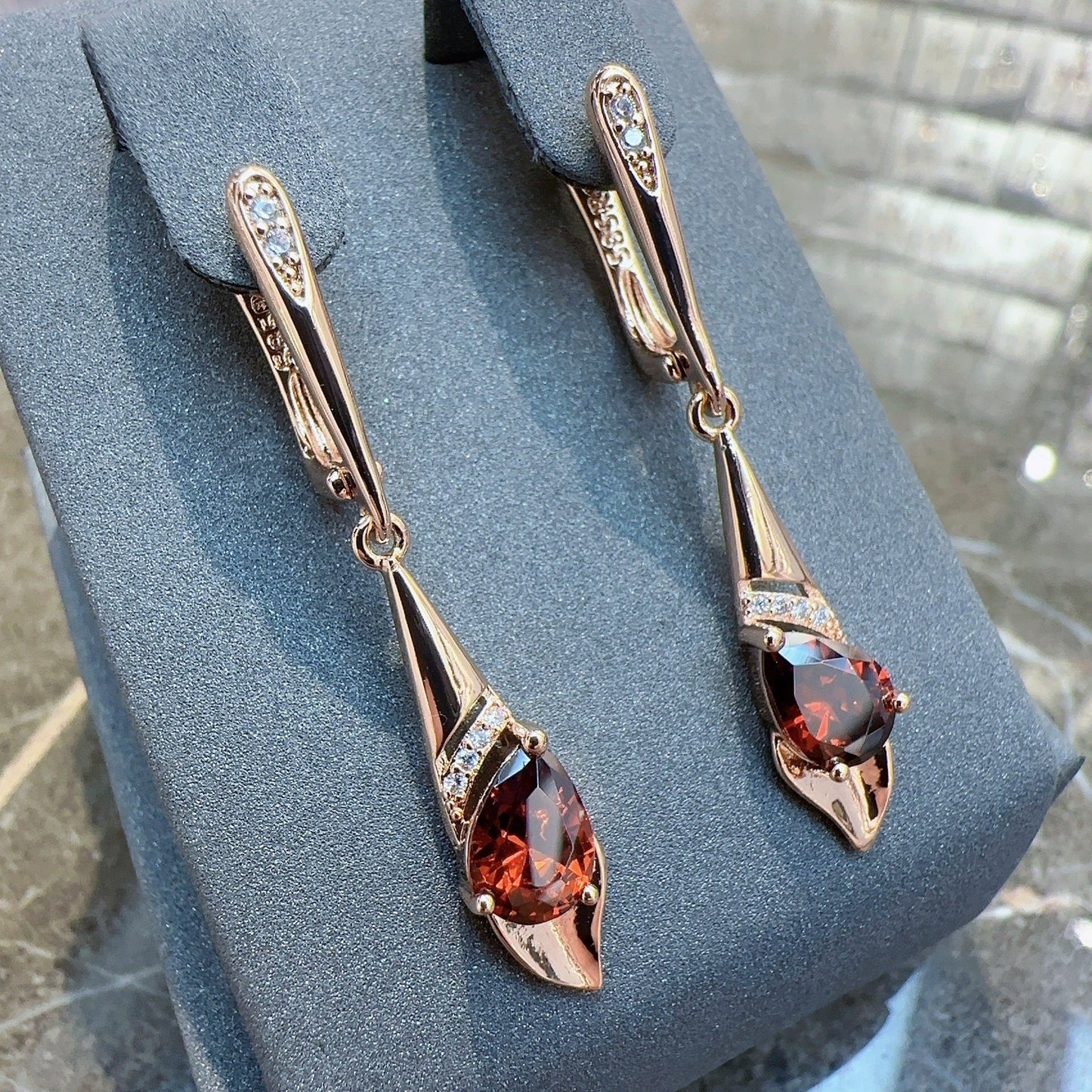 Japan And South Korea Simple Zircon Earrings Women's Ear Clip Kazakhstan